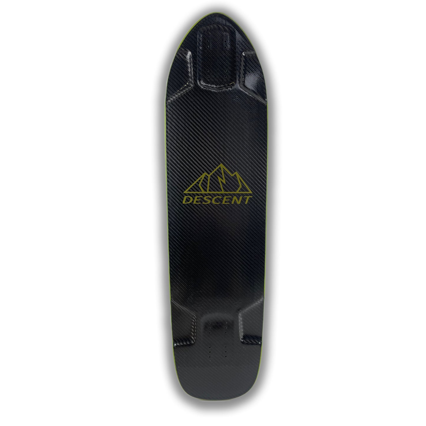 Katana - Black Carbon Bottom - Black Top - Yellow Urethane Rail